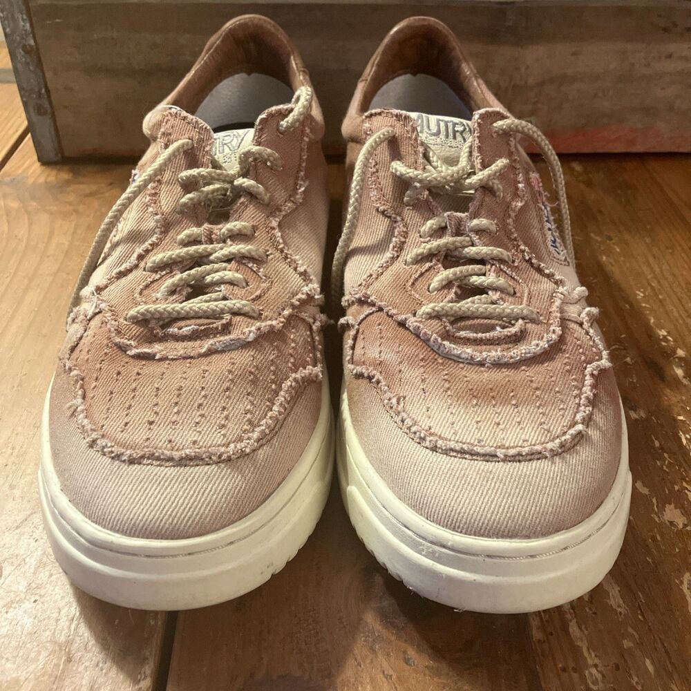 AUTRY Medalist Low-Top Calf Hair Sneakers Men Sz 41 US 11 Faded
